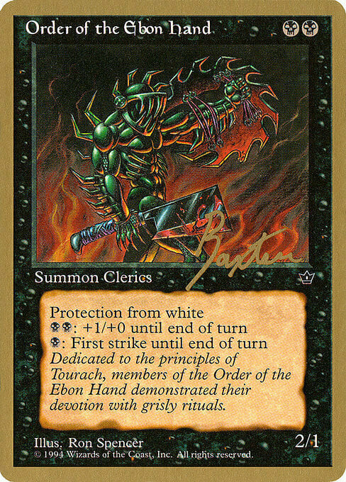 Order of the Ebon Hand Card Front