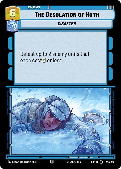 Desolazioni di Hoth Card Front