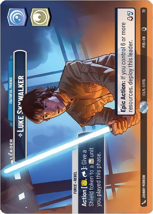 Luke Skywalker - Faithful Friend Card Front