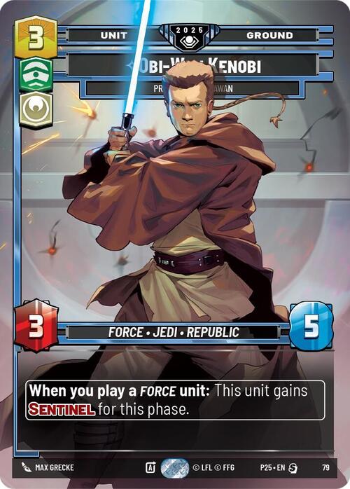 Obi-Wan Kenobi - Protective Padawan Card Front
