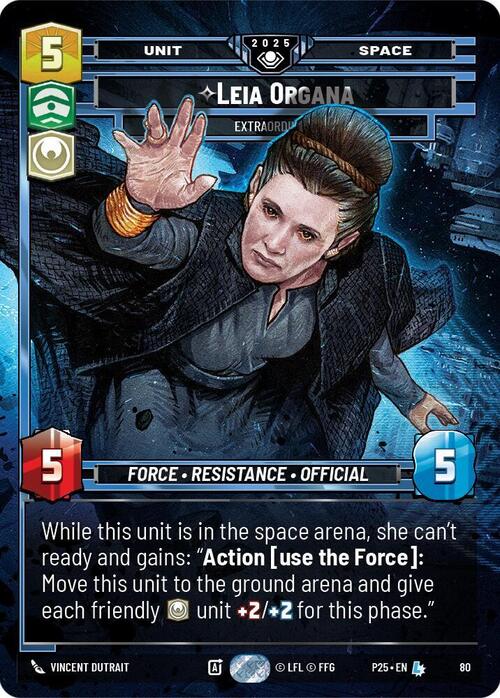 Leia Organa - Extraordinary Card Front