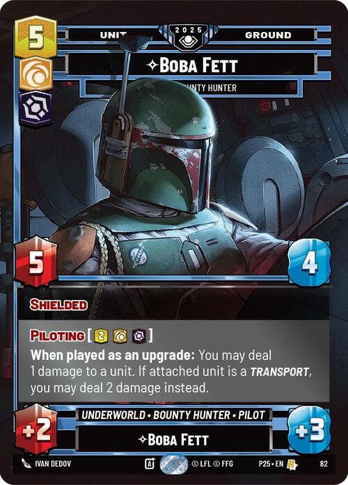 Boba Fett - Feared Bounty Hunter Card Front