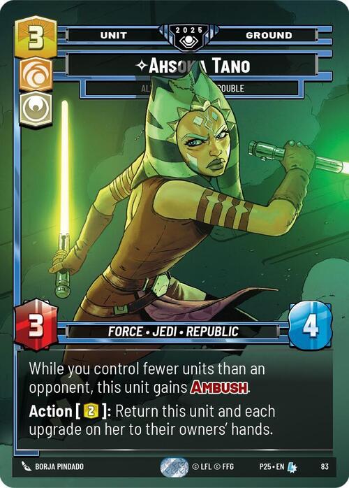 Ahsoka Tano, Pronta A Gettarsi Nei Guai Card Front