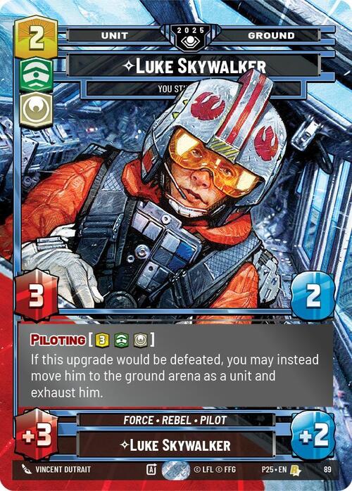 Luke Skywalker, Segui Sempre? Card Front