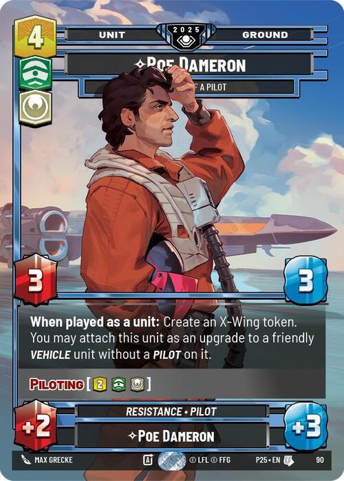 Poe Dameron, Un Fenomeno Di Pilota Card Front