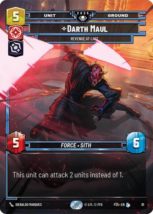 Darth Maul, Revenge At Last Card Front