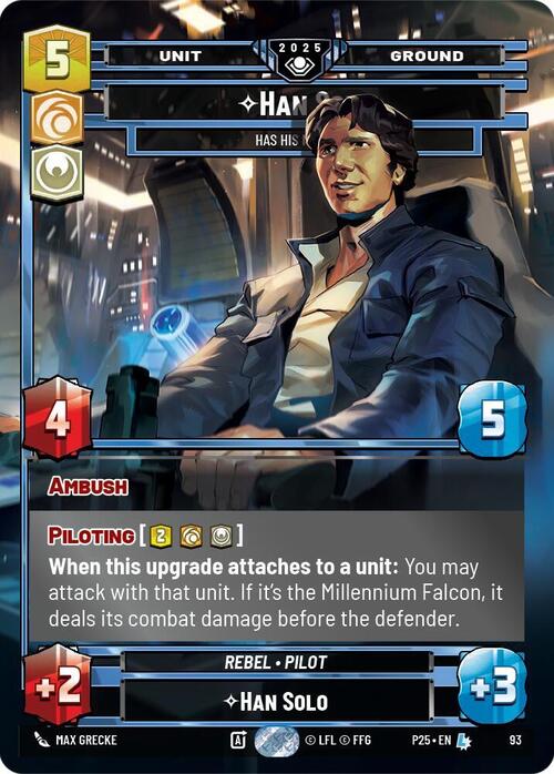 Han Solo, Ha Dei Numeri Card Front
