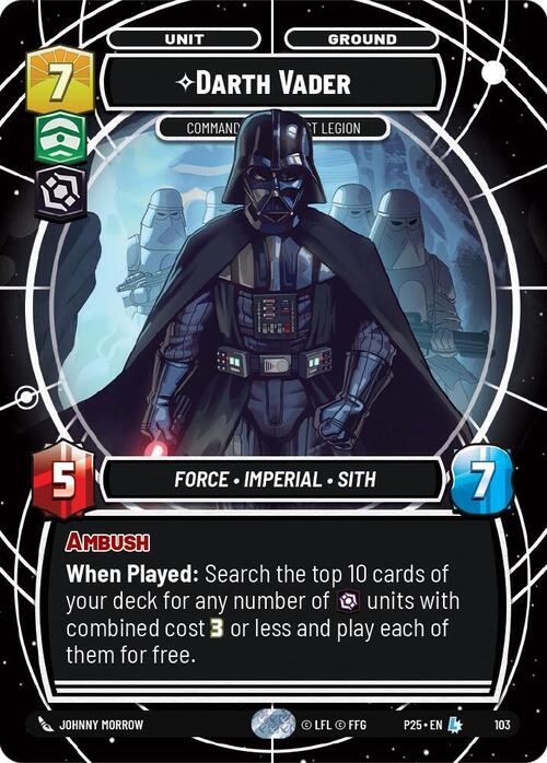 Darth Vader, Comandante Della Prima Legione Card Front