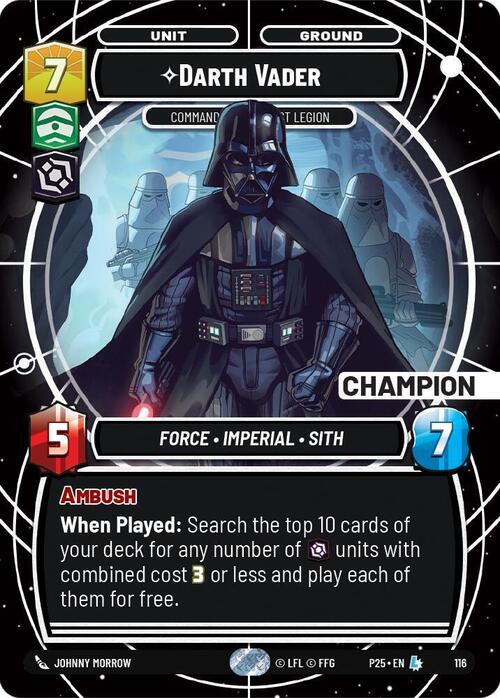Darth Vader, Comandante Della Prima Legione Card Front