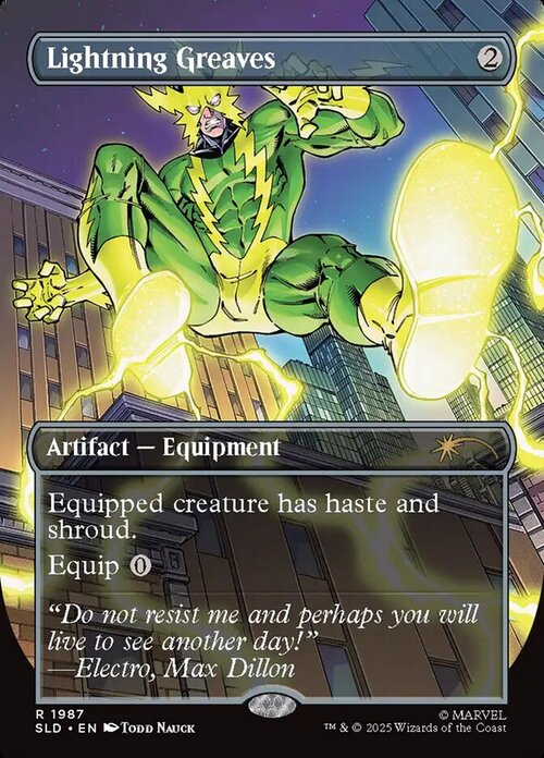 Lightning Greaves Card Front