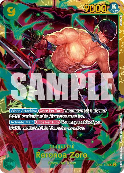 Roronoa Zoro Card Front