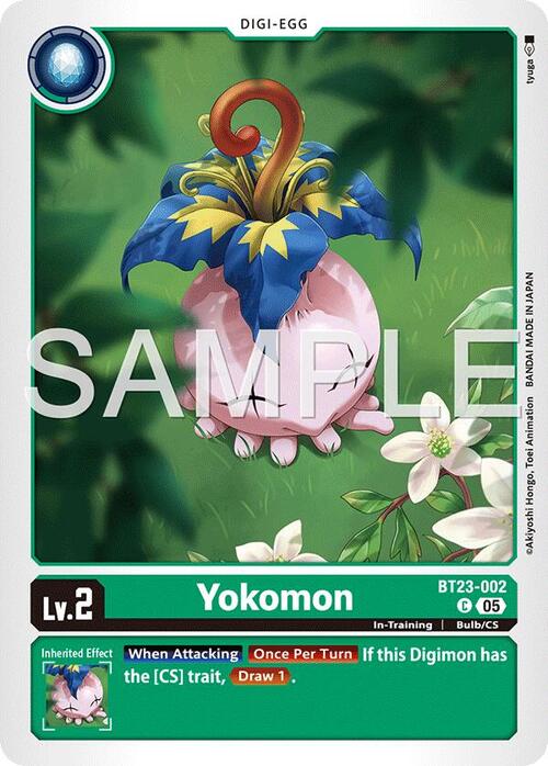 Yokomon Card Front