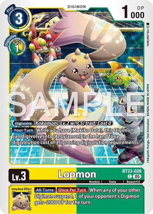Lopmon Card Front