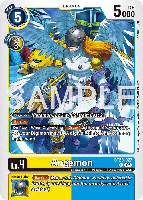 Angemon Card Front