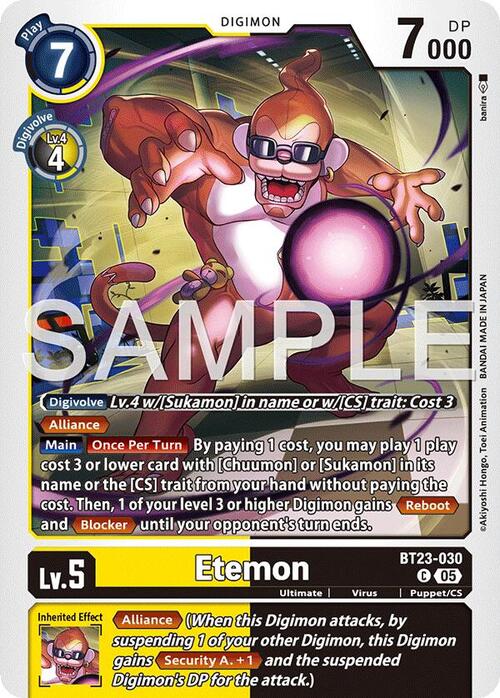 Etemon Card Front