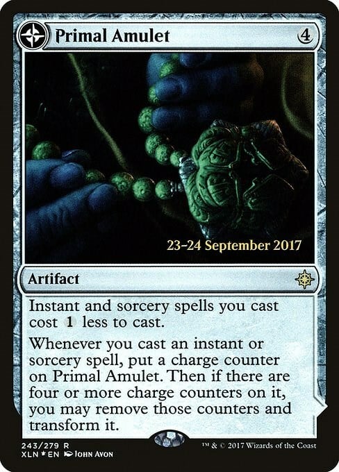 Primal Amulet // Primal Wellspring Card Front