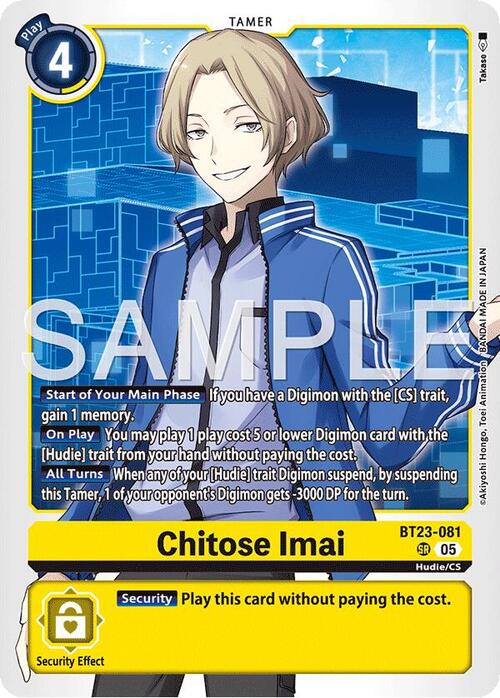 Chitose Imai Card Front