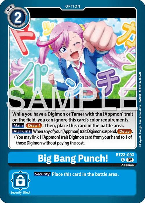 Big Bang Punch! Card Front