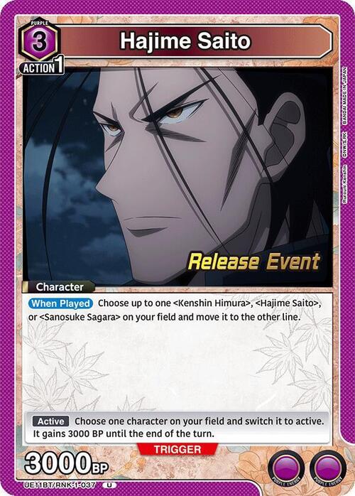 Hajime Saito Card Front