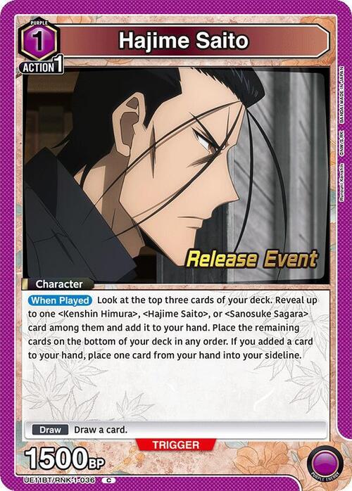 Hajime Saito Card Front