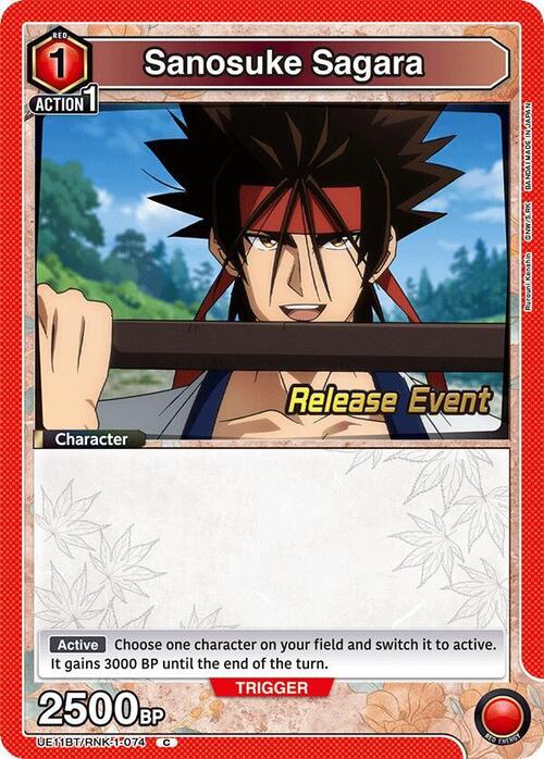 Sanosuke Sagara Card Front