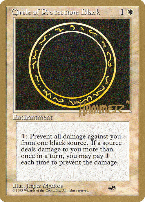 Circolo di Protezione: Nero Card Front