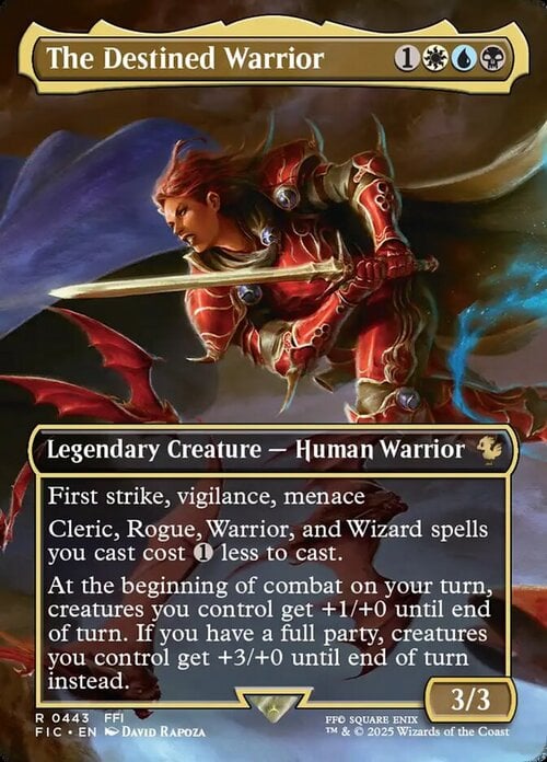 The Destined Warrior Card Front