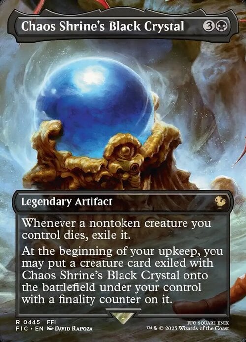 Chaos Shrine's Black Crystal Card Front