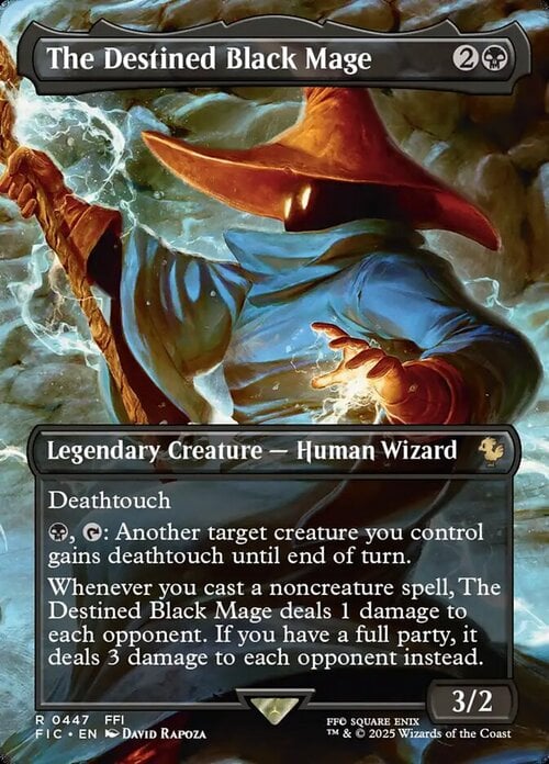 The Destined Black Mage Card Front