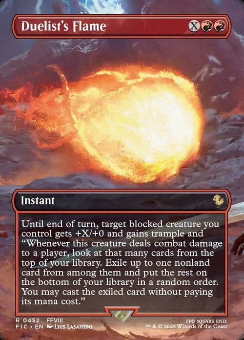 Duelist's Flame Card Front