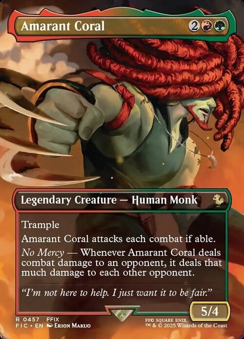 Amarant Coral Card Front