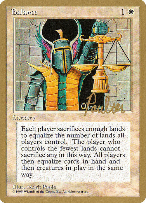 Bilancia dell'Equilibrio Card Front