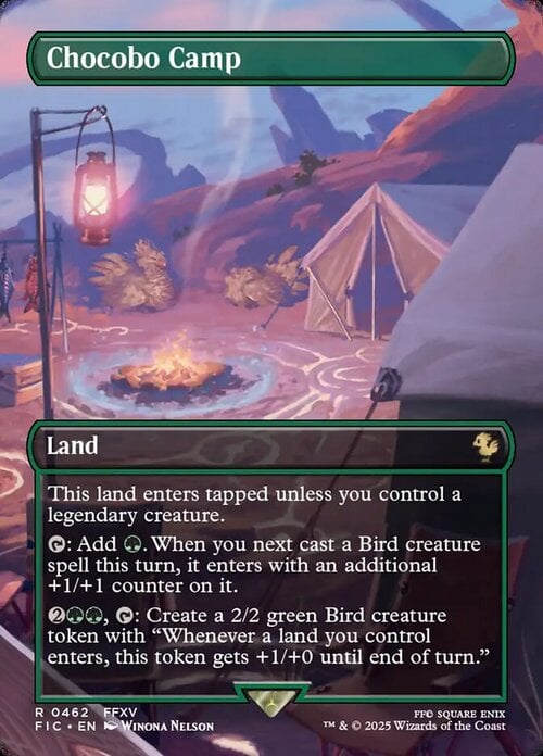 Chocobo Camp Card Front