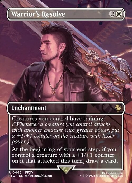 Warrior's Resolve Card Front