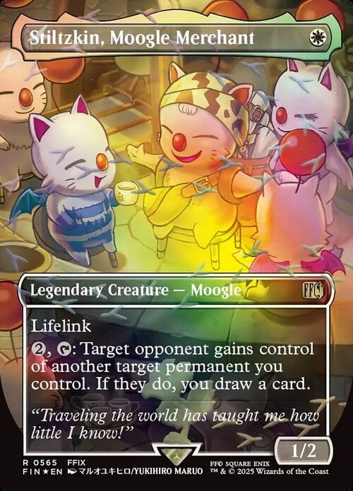 Stiltzkin, Moogle Merchant Card Front