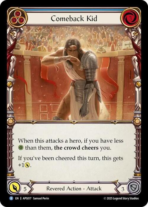 Comeback Kid - Blue Card Front