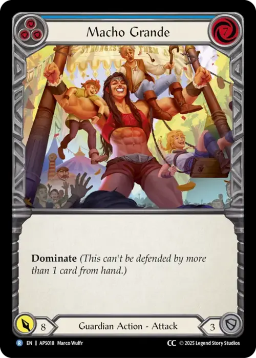 Macho Grande (Blue) Frente