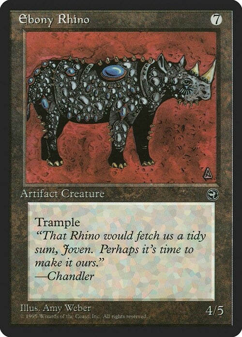 Rinoceronte d'Ebano Card Front