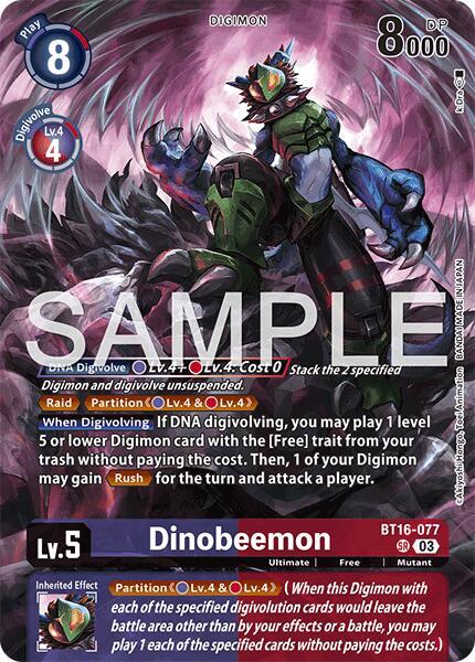 Dinobeemon Card Front