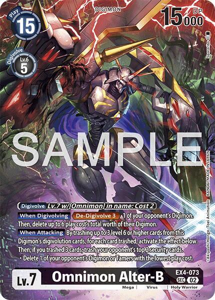 Omnimon Alter-B Card Front