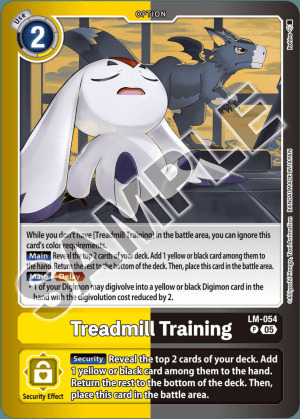 Treadmill Training Card Front
