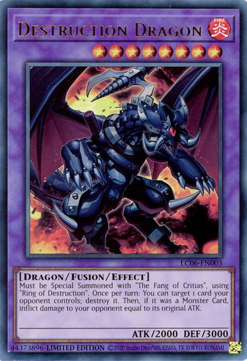 Destruction Dragon Card Front