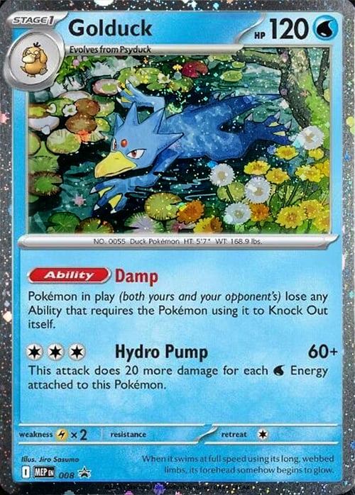 Golduck Card Front