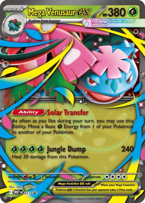 Mega Venusaur ex Card Front