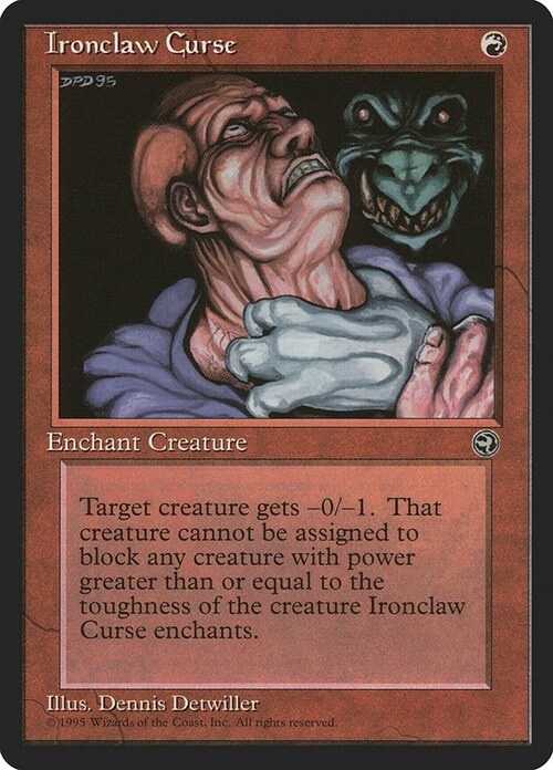 Ironclaw Curse Card Front