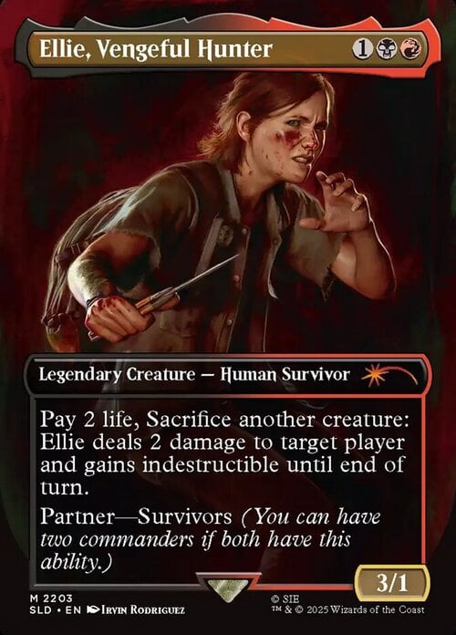 Ellie, Vengeful Hunter Card Front