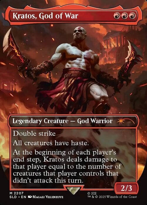 Kratos, God of War Card Front