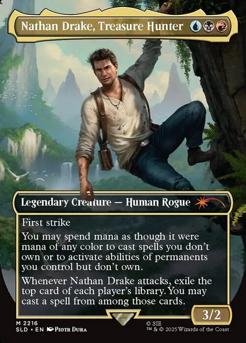Nathan Drake, Treasure Hunter Card Front