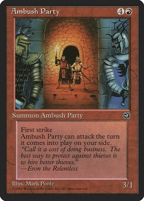 Ambush Party Card Front