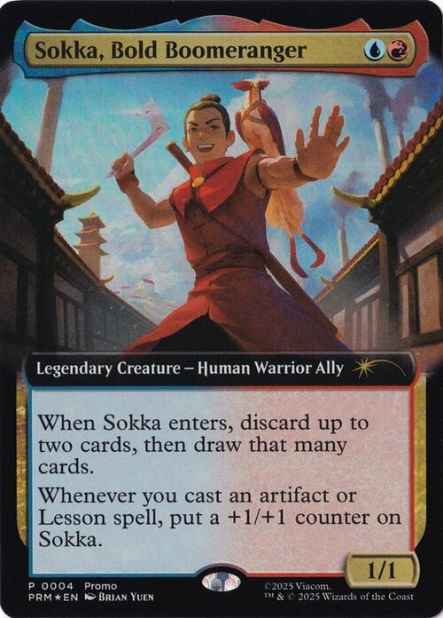 Sokka, Bold Boomeranger Card Front